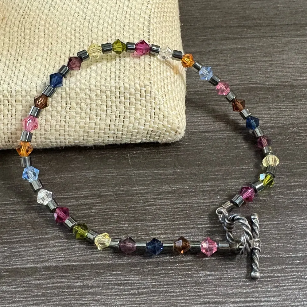 Multi Color Bead Petite Bracelet - Image 3
