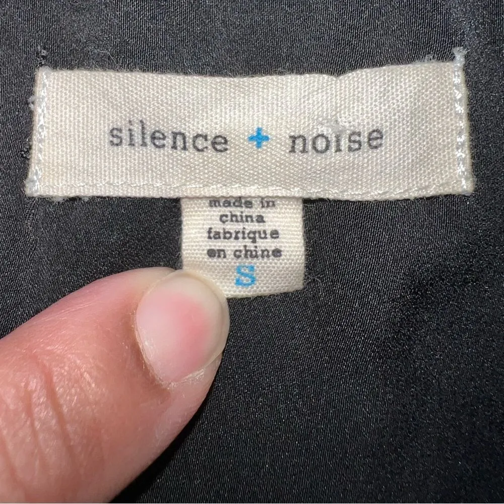 silence + noise Multitiered Tank Top Black Base Multi-colored Print Top Layer-Sm - Image 13