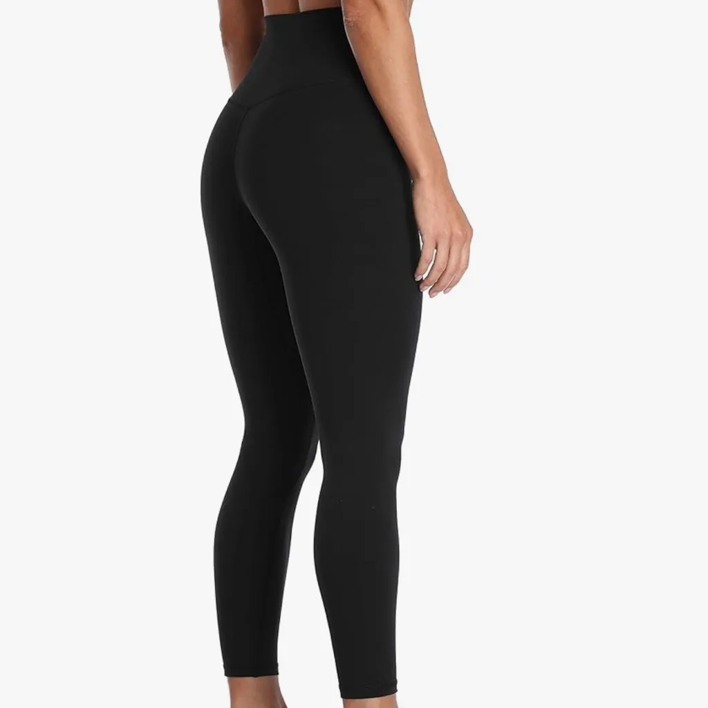 Colorfulkoala High Waisted Tummy Control Workout Leggings Black Medium - Image 2