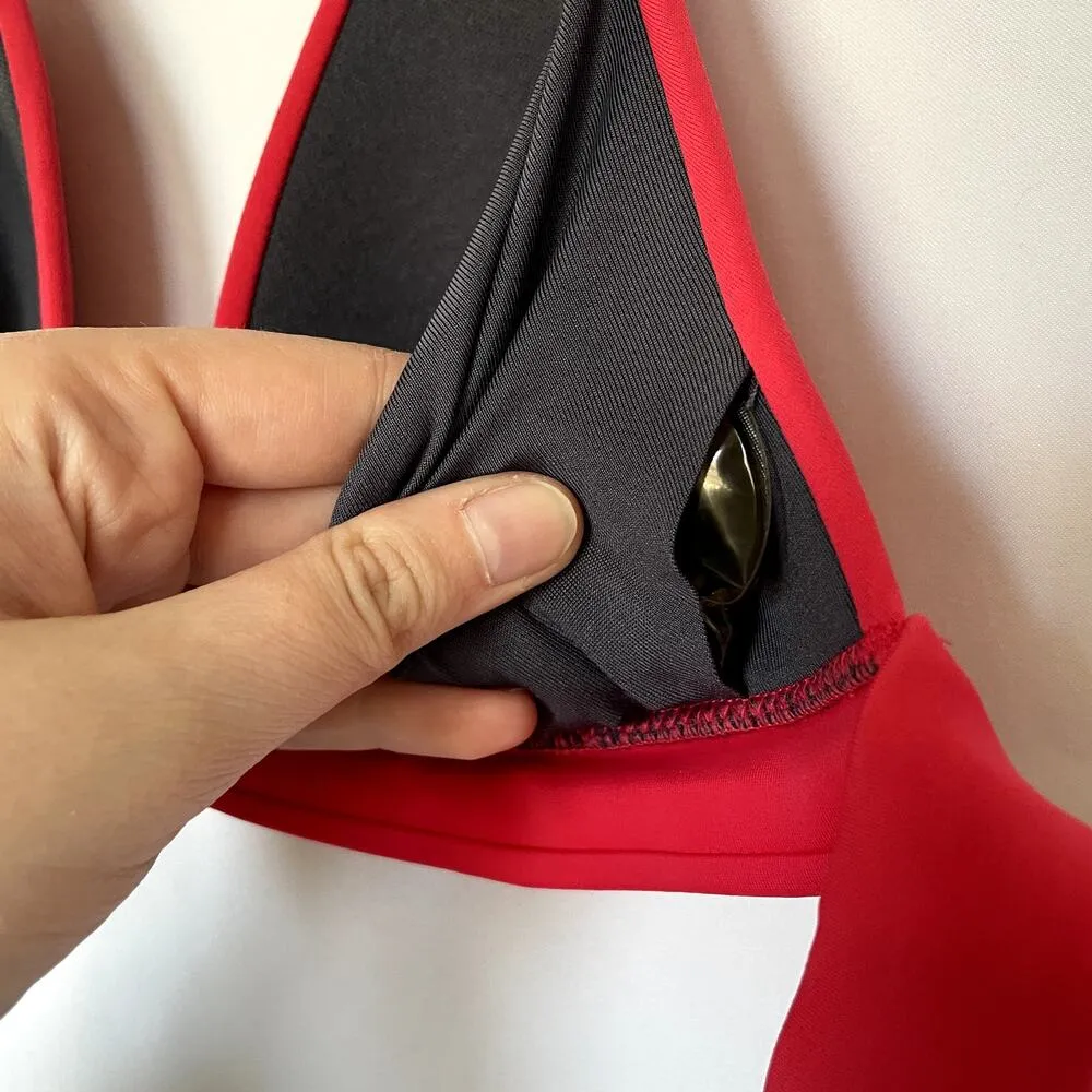 Victoria's Secret hot pink bikini top string women's size XS jelly padding - Image 4