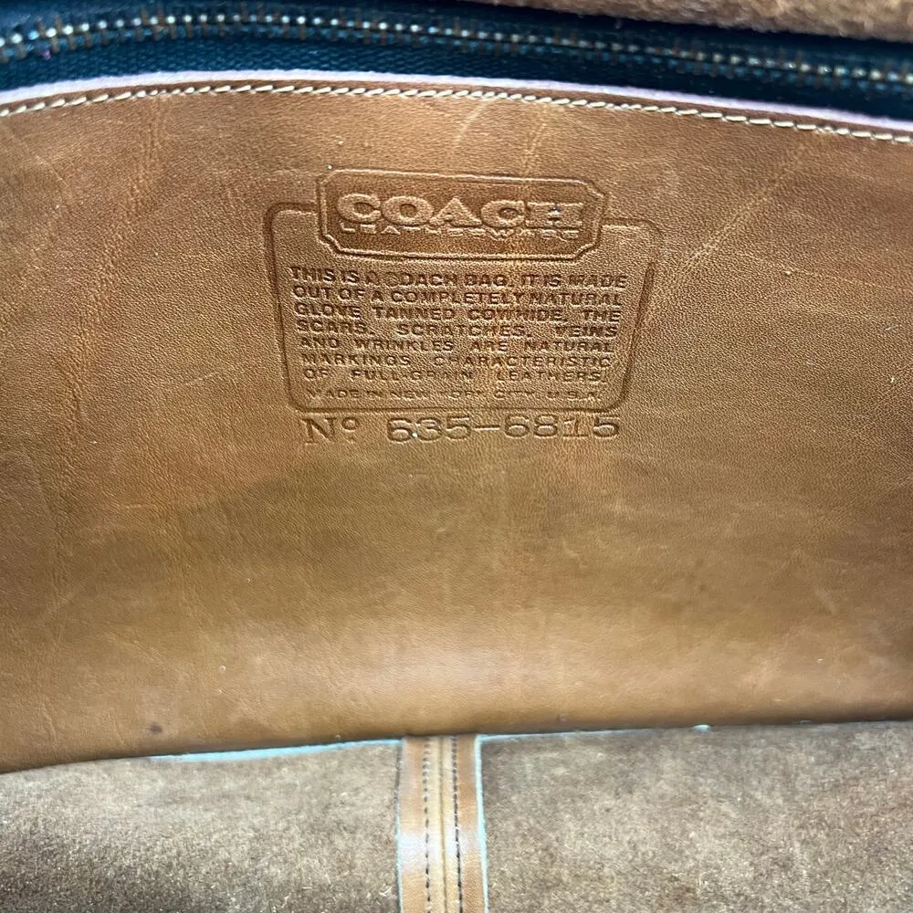 Coach Convertible Clutch 9635 British Tan Leather Shoulder Bag Handbag Purse - Image 3