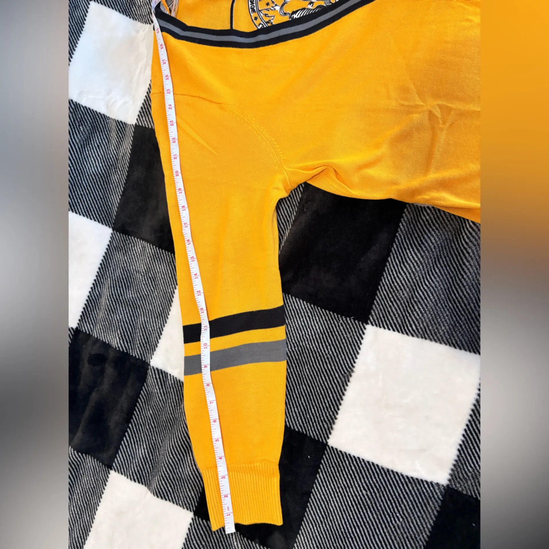 Harry Potter Hufflepuff Yellow Varsity Boyfriend Cardigan - Image 13