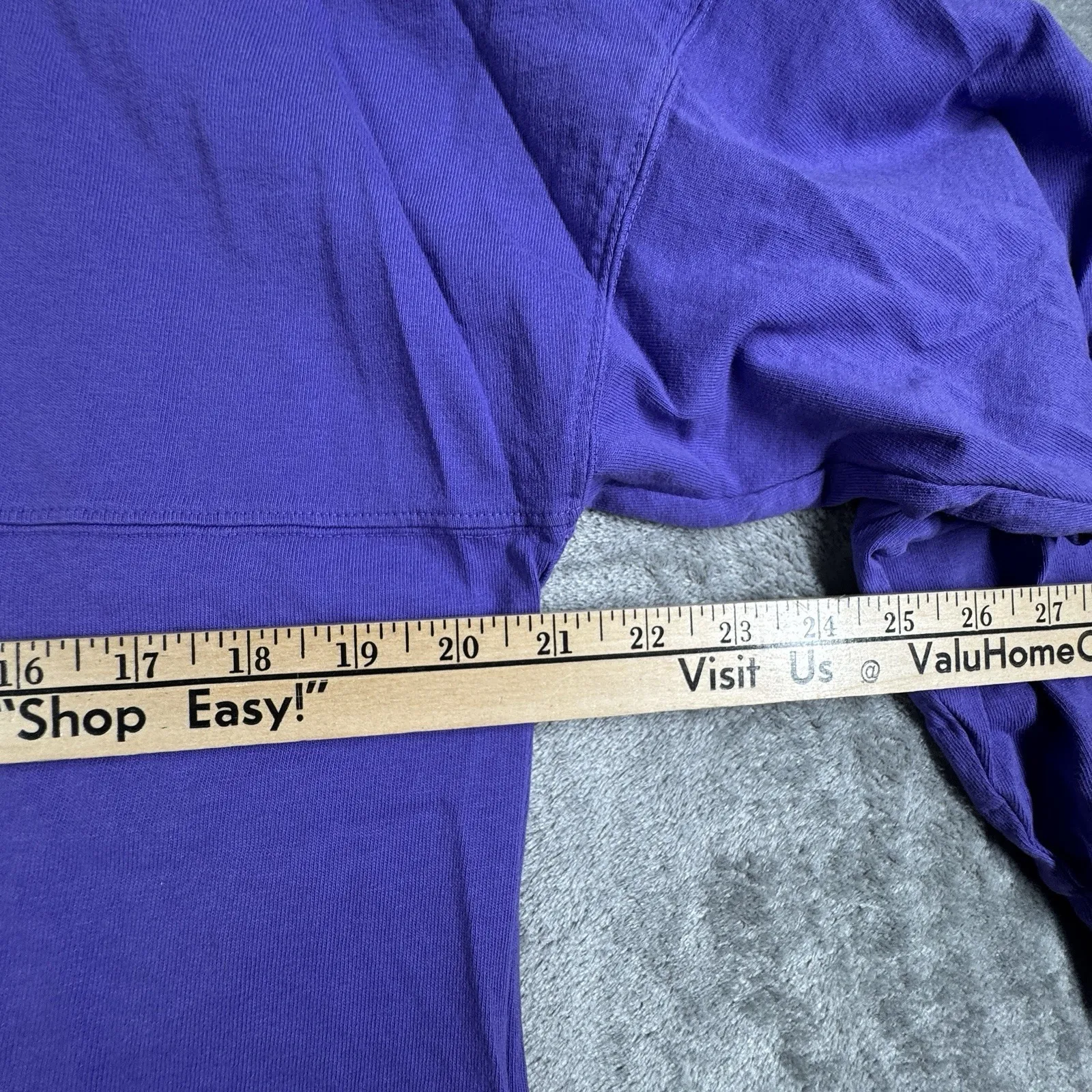 Disney Parks Spirit Jersey Shirt Purple Glitter Back Spellout Vacation Unisex XS - Image 10