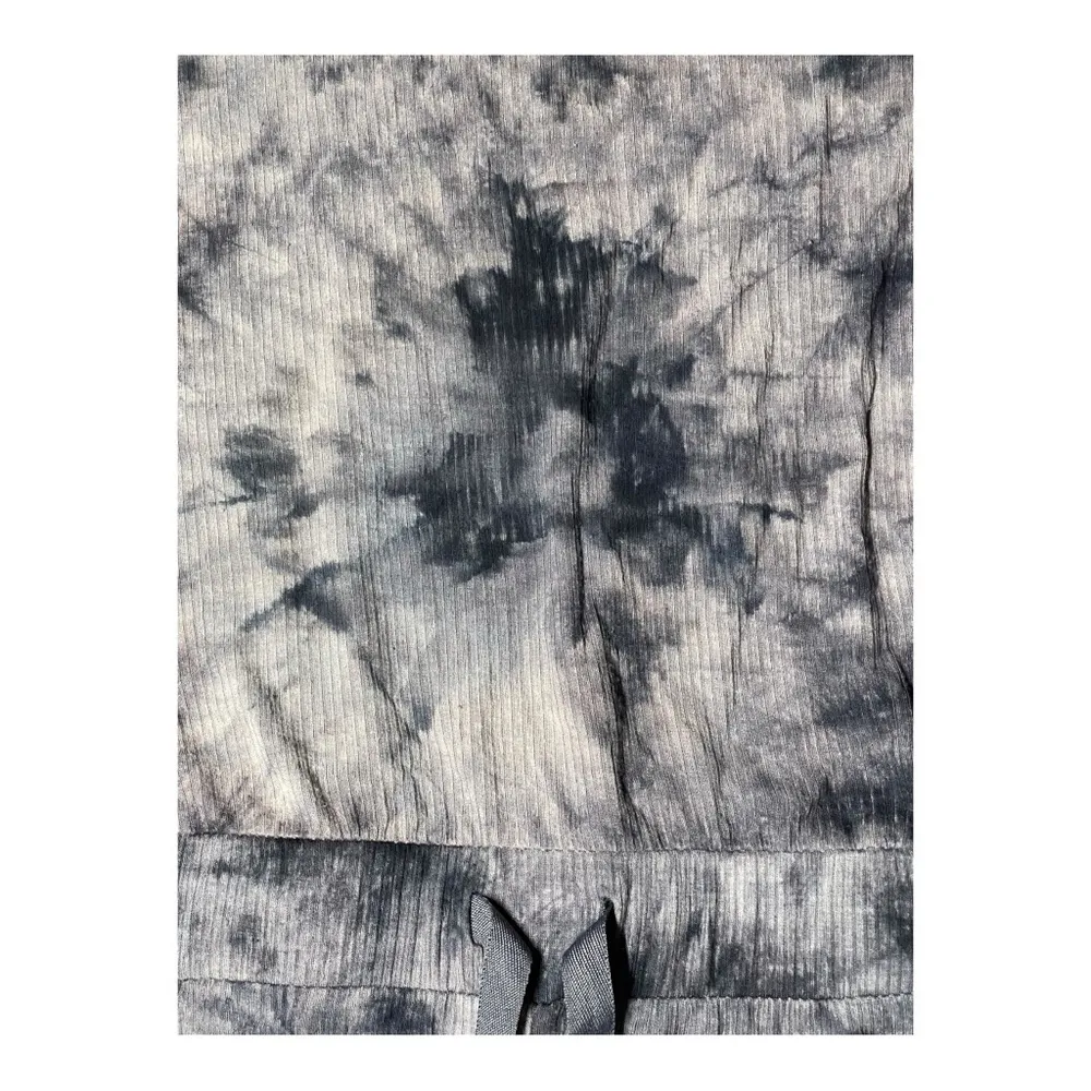 Women’s Tie-Dye Gray Sleeveless Romper - Image 3