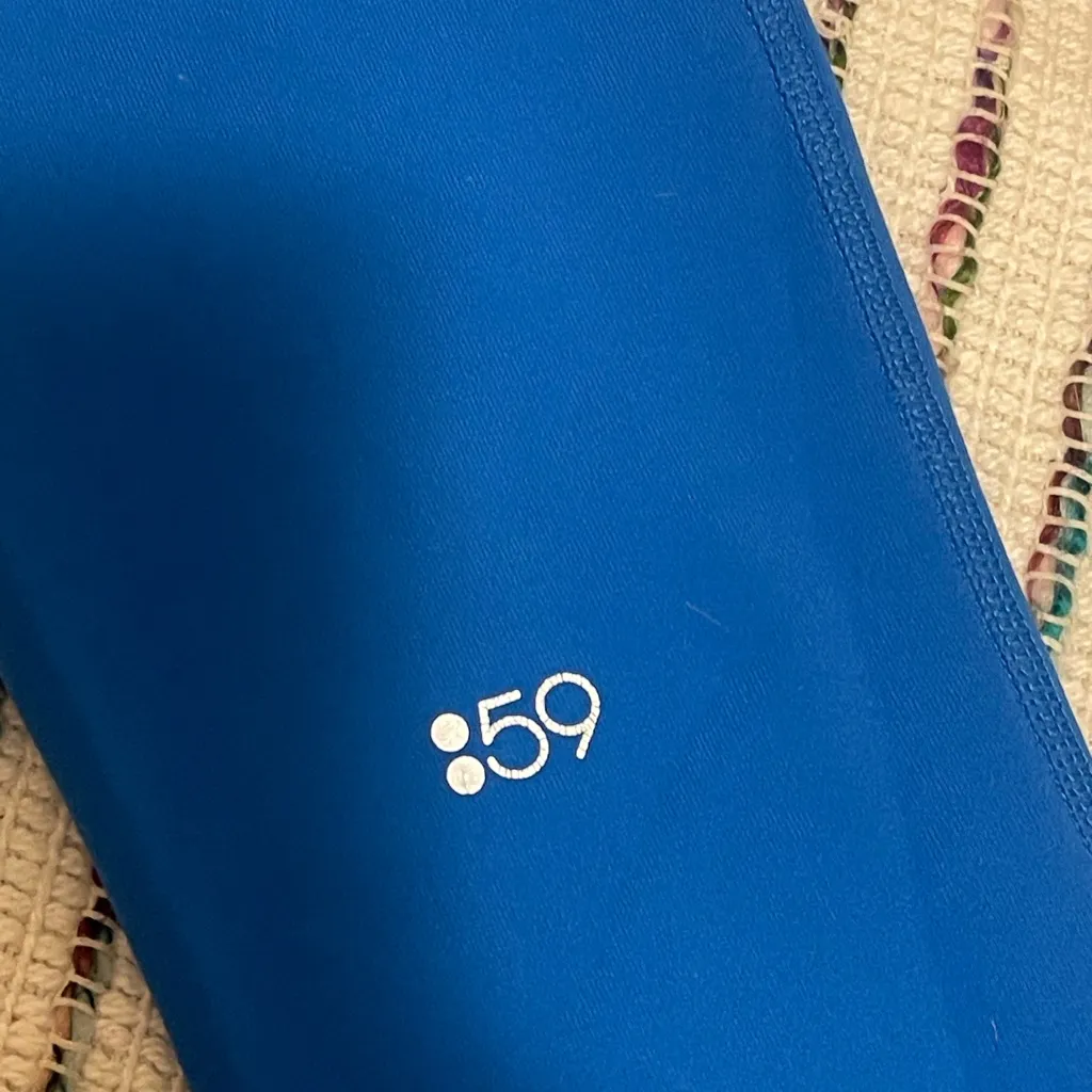 Splits 59 Vibrant Blue Leggings Yoga Athleisure Work Out Sz S Wide Waistband 💙 - Image 7