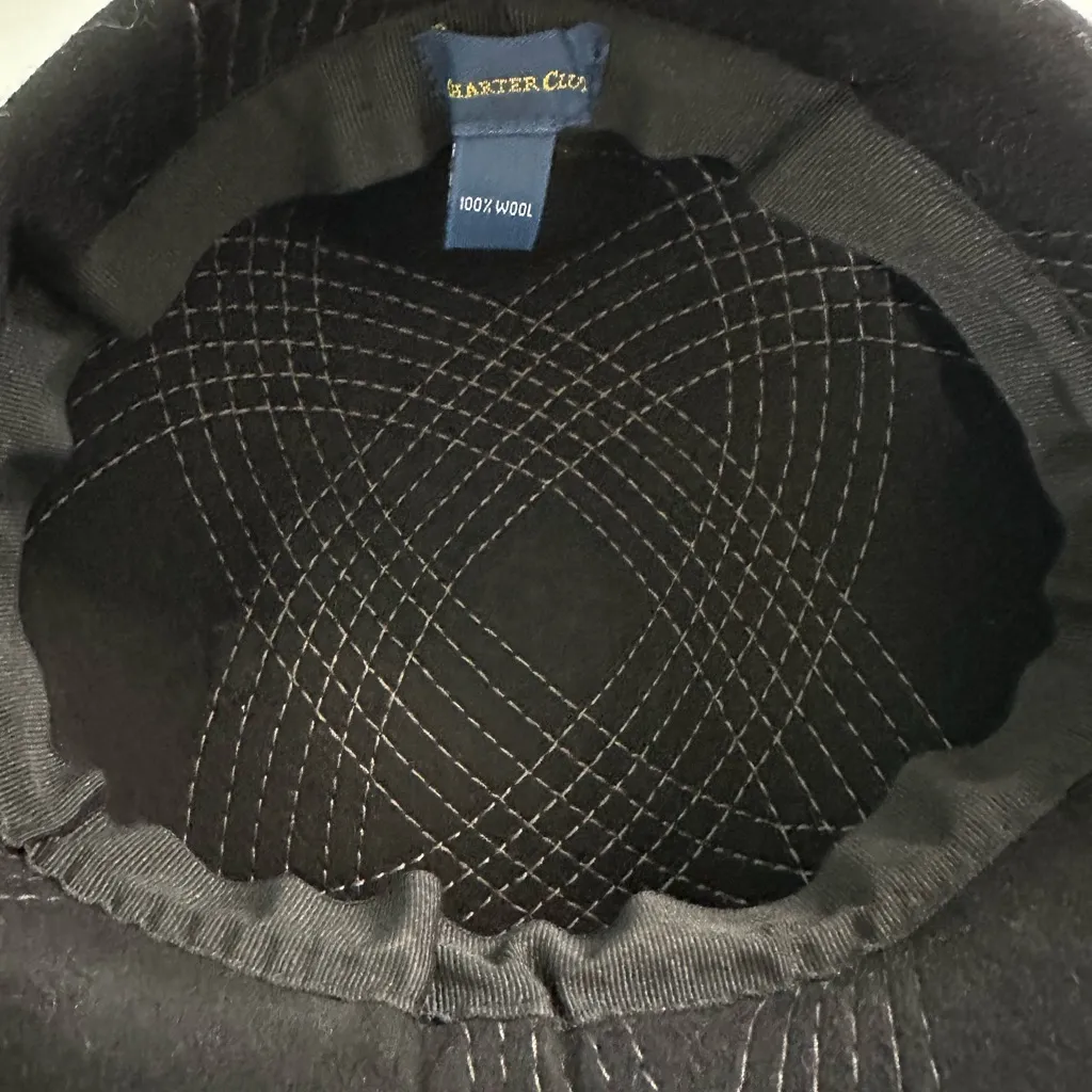 Charter Club  Black Newspapers Women's Hat - Image 5