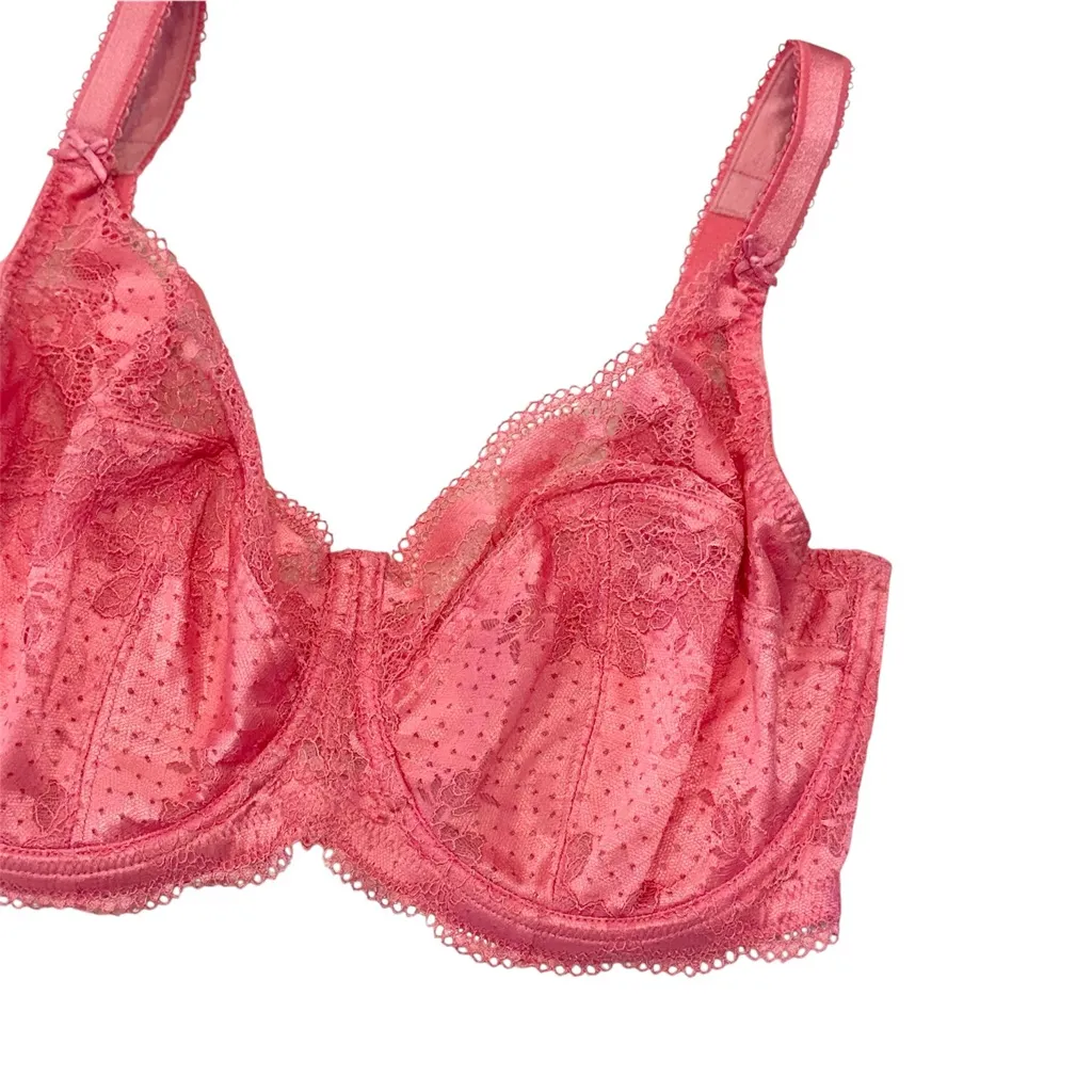 Panache Clara Pink Lace Bra - Size: 34GG - Image 4