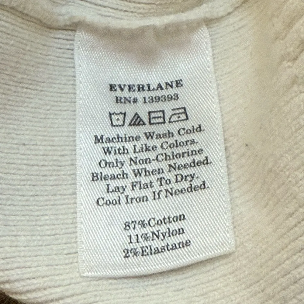 Everlane white cropped tank top women’s size large - Image 5