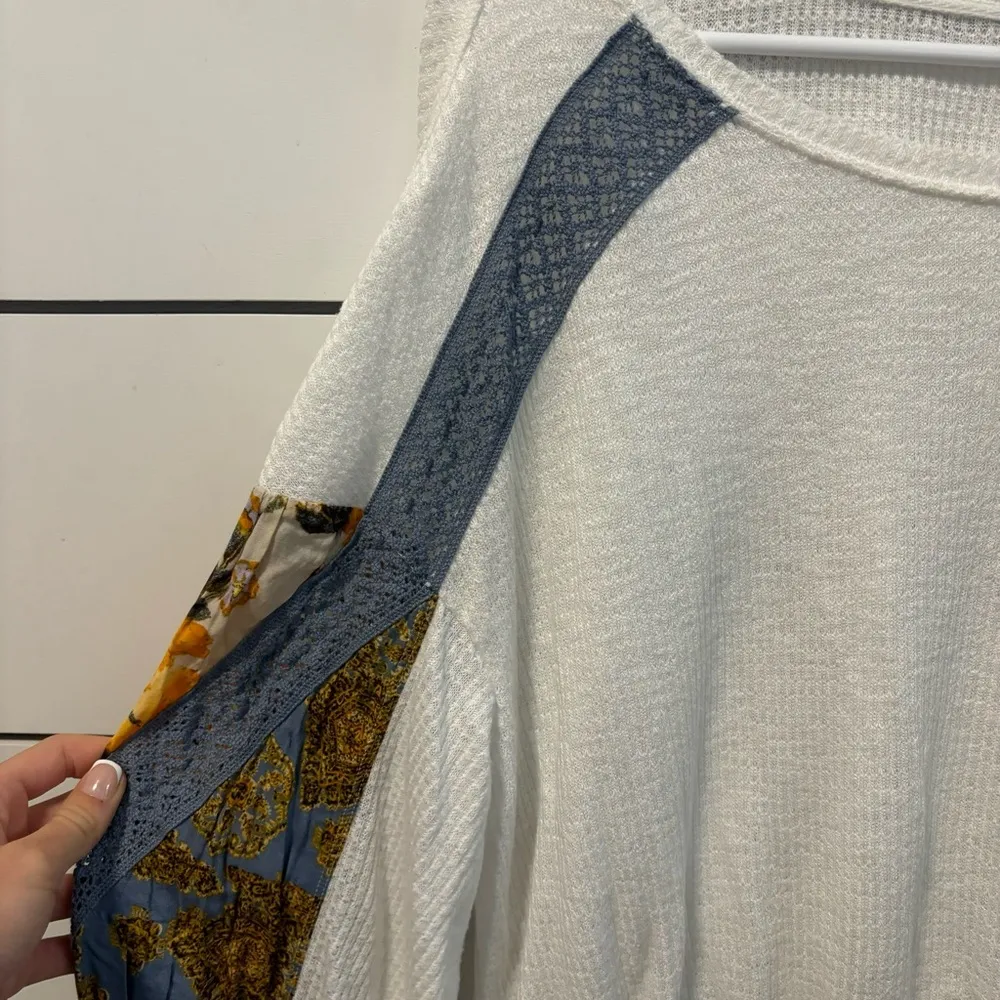 Free People Casual Clash Waffle Knit Top - Image 4