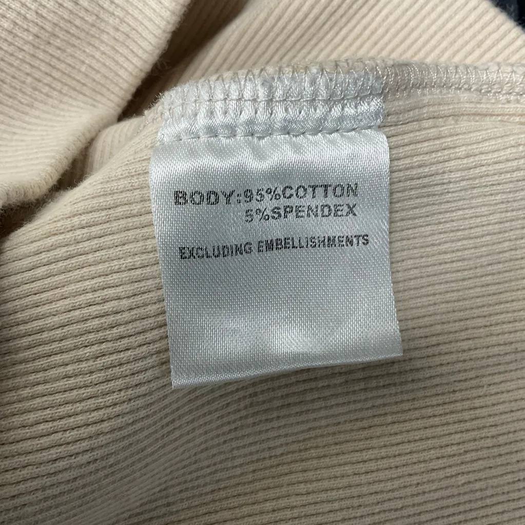 Dissh Beige Crop Top Size 8 - Image 4