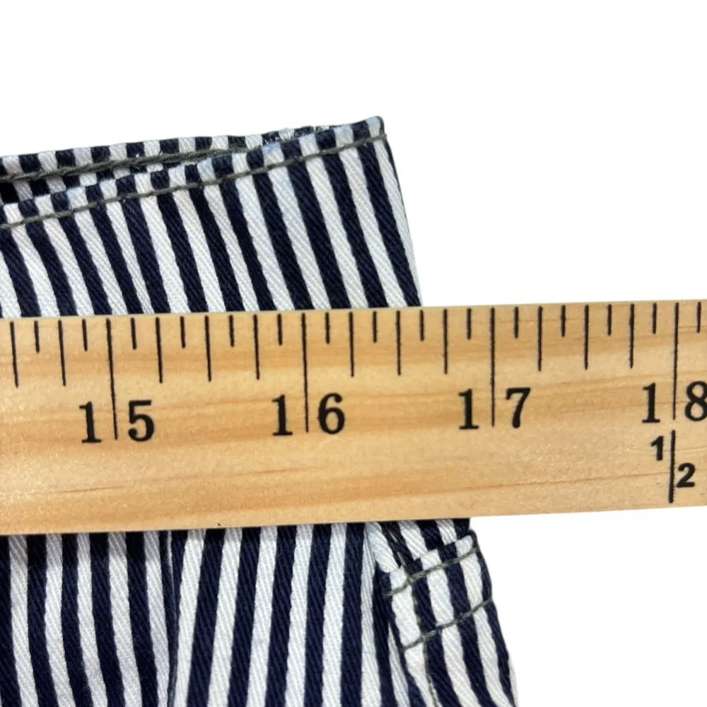 Etica Blue and White Skinny Jeans Striped Nautical Sustainable Size 30 NEW - Image 7