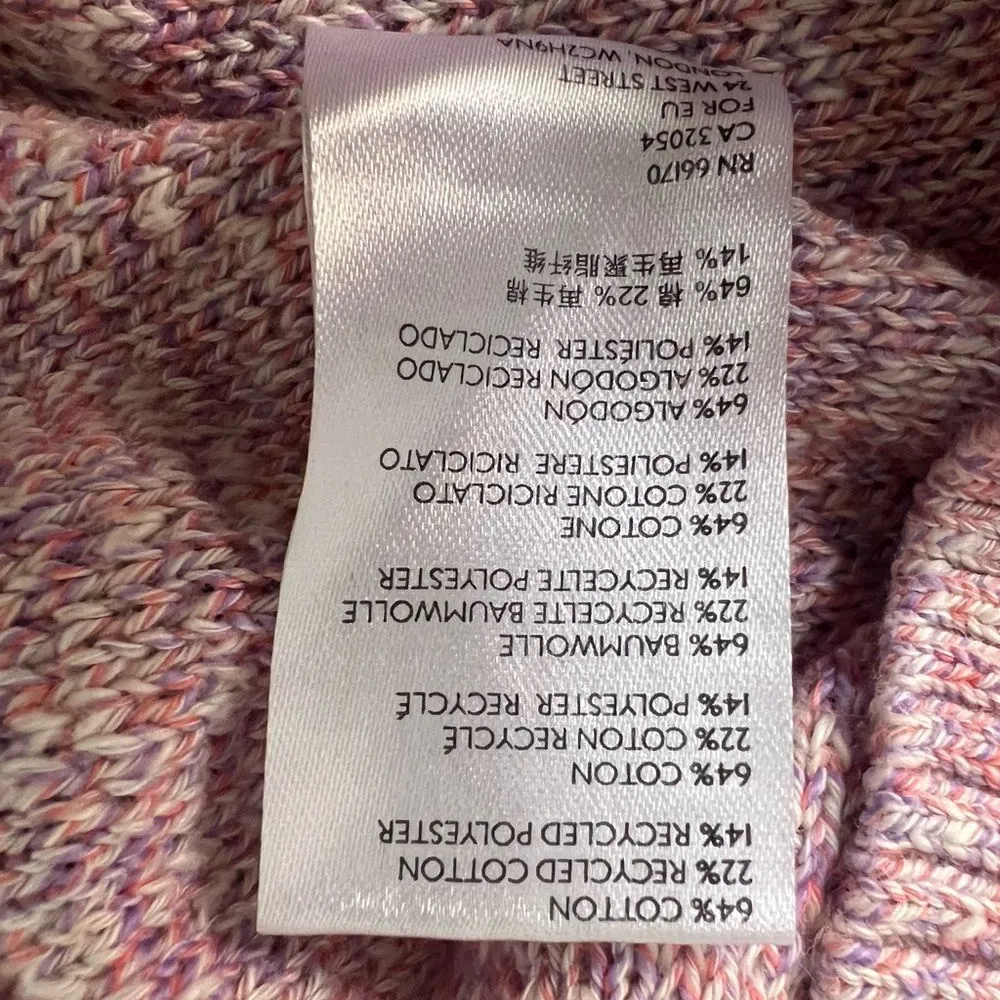 Pilcro Painted Walls Twisted Tank Knit Top Pink Purple White Size Medium - Image 7