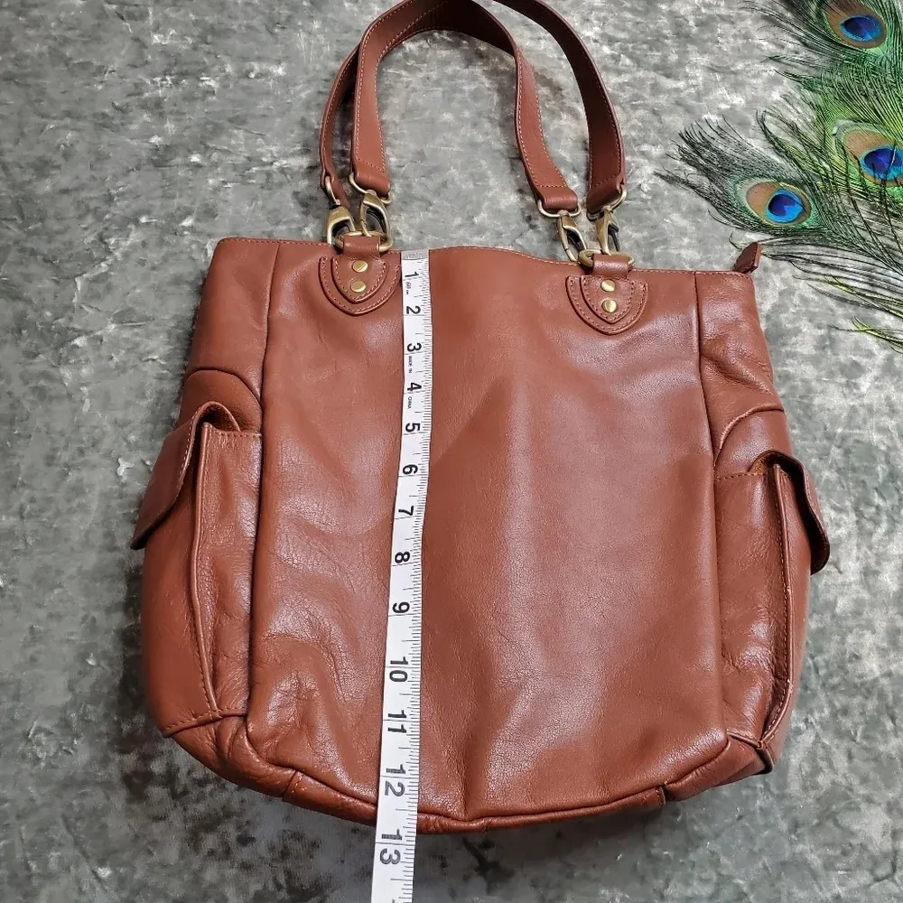 Clarks Leather Brown Purse - Image 8