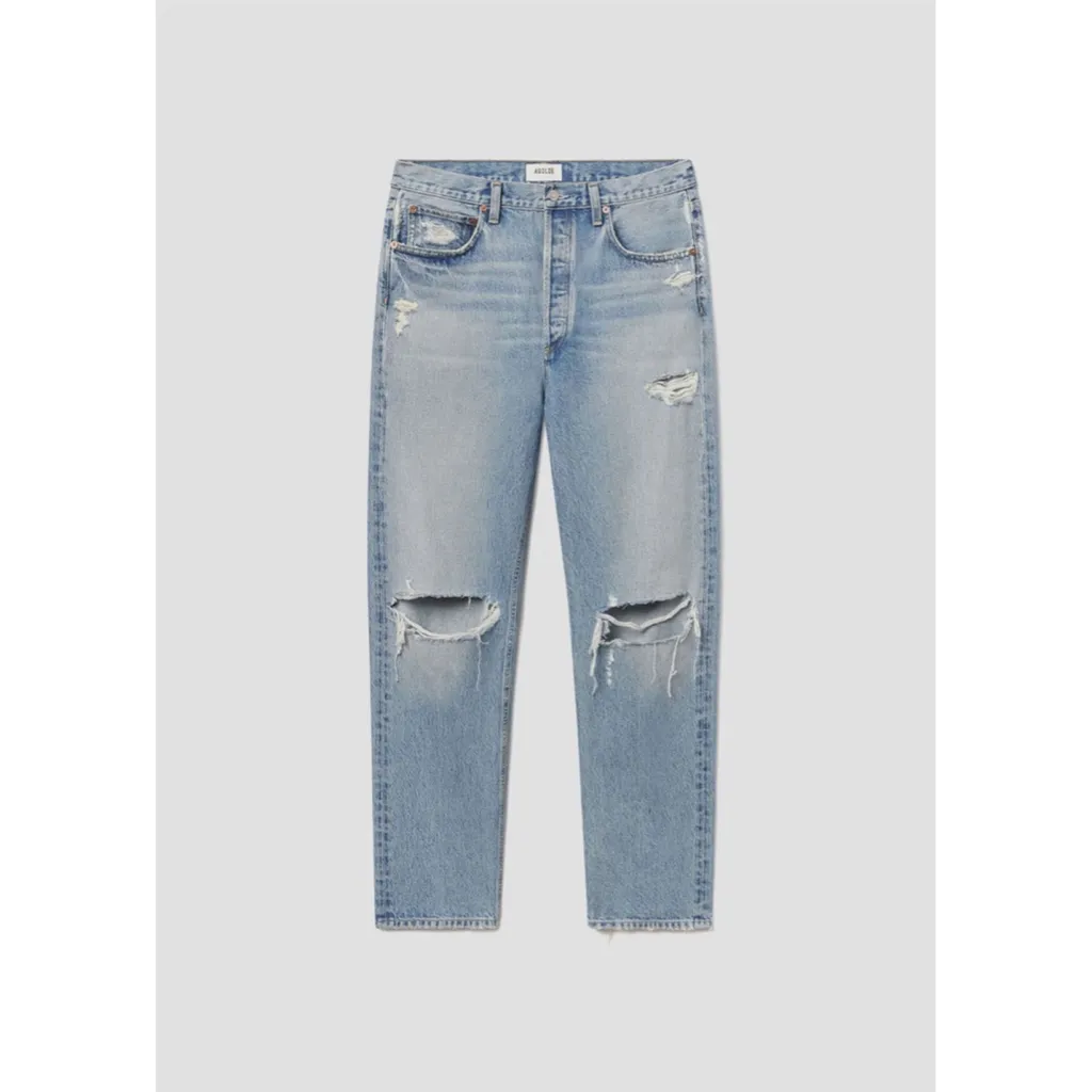 AGOLDE 90s Distressed Jean Sz 27 in Light Denim - Image 5