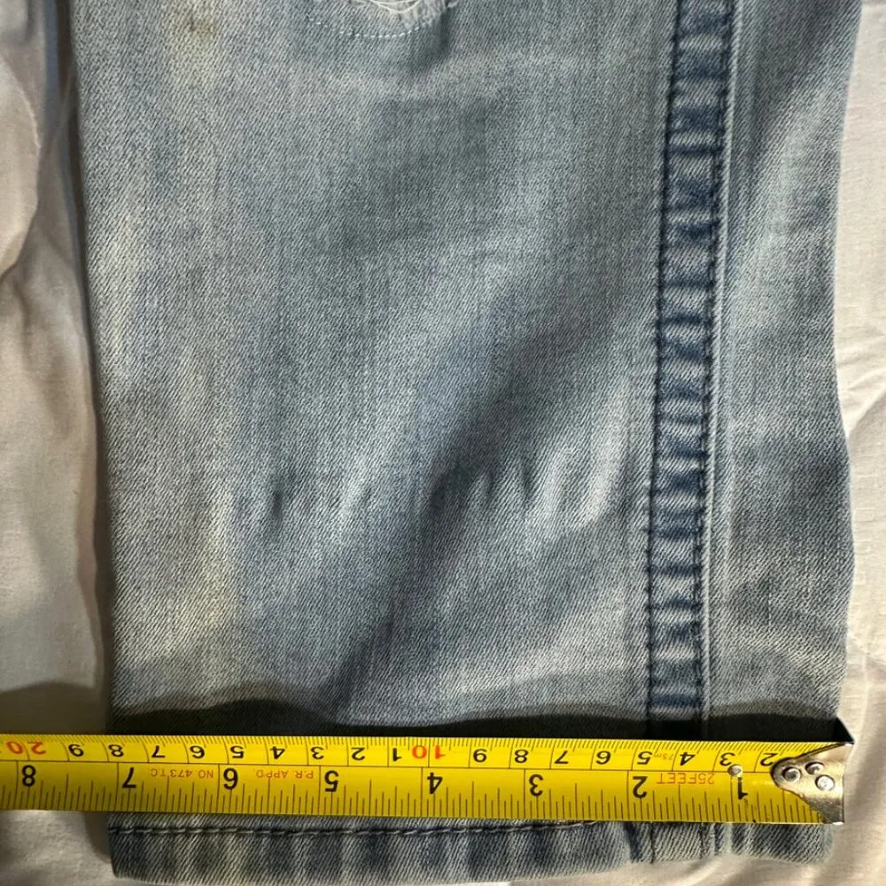 Miss Me Jeans Size 27 Inseam 23 inches Boyfriend Capri Weathered - Image 8