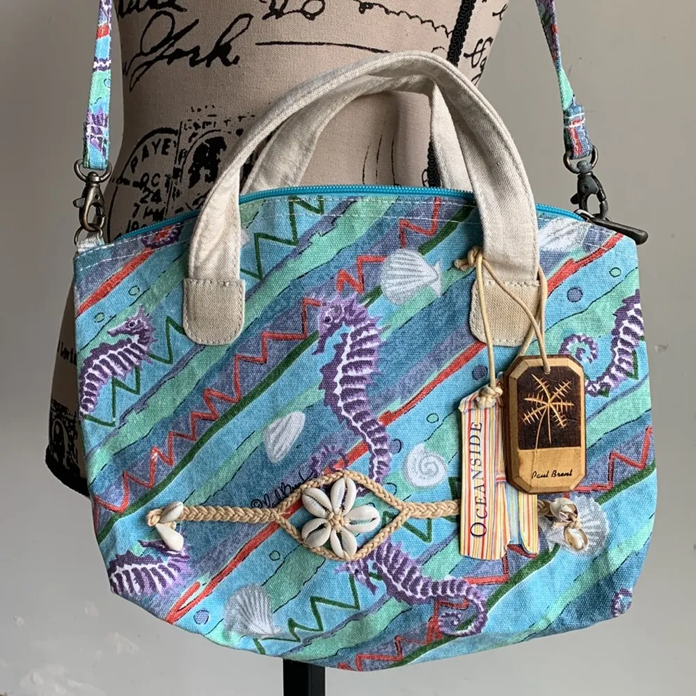 Paul Brent Nautical Seahorse Seashell Crossbody Bag NWT - Image 2