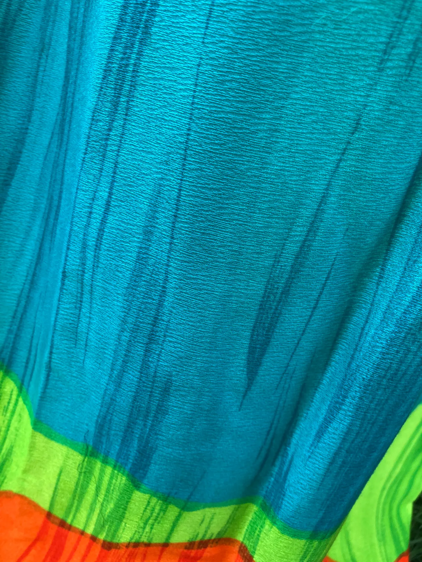 Vintage 70s 80s Alice Of California A Line Multicolor Ombré Maxi Skirt S Multiple - Image 8