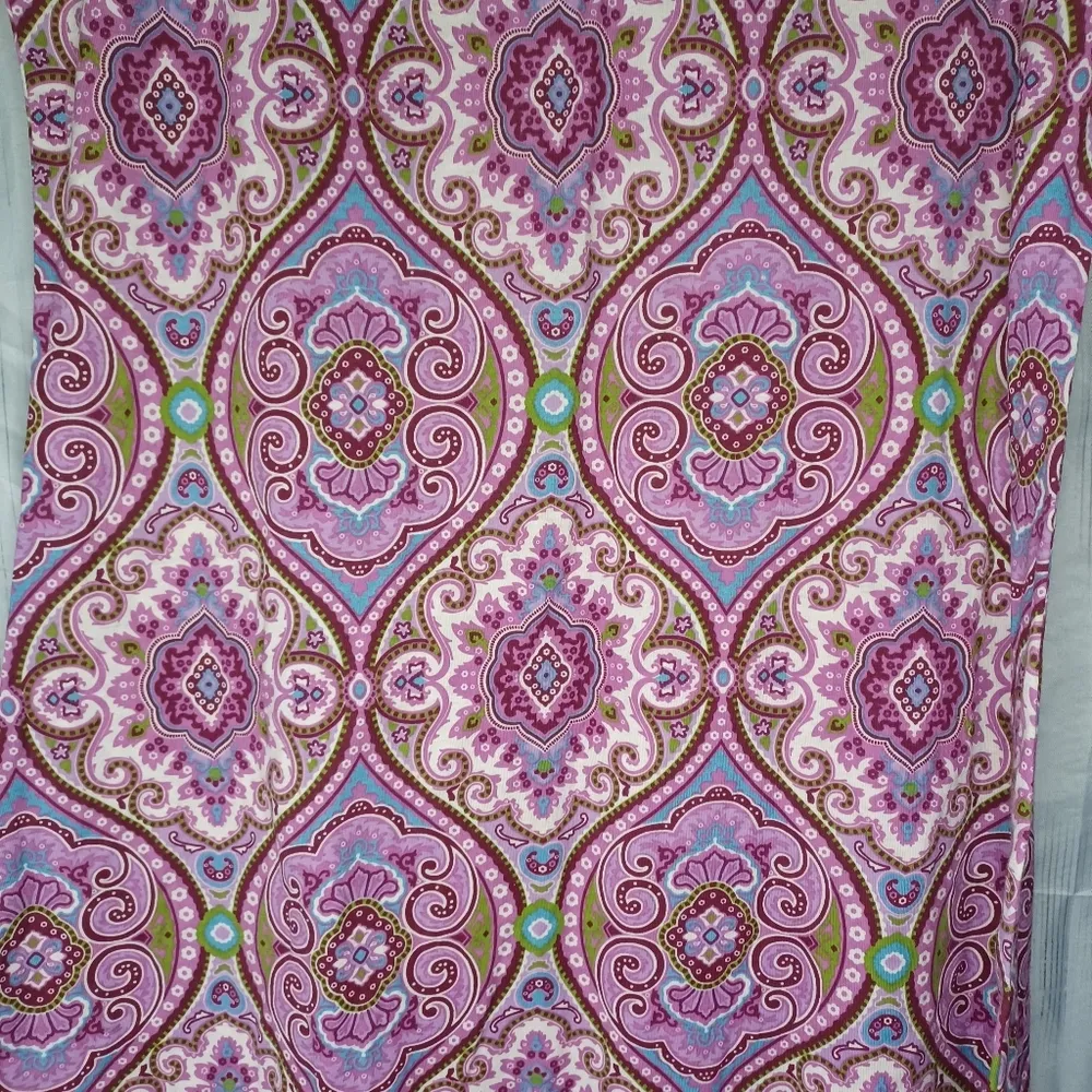 Tommy Hilfiger Purple Patterned Sleeveless Nightgown NWT - Image 4