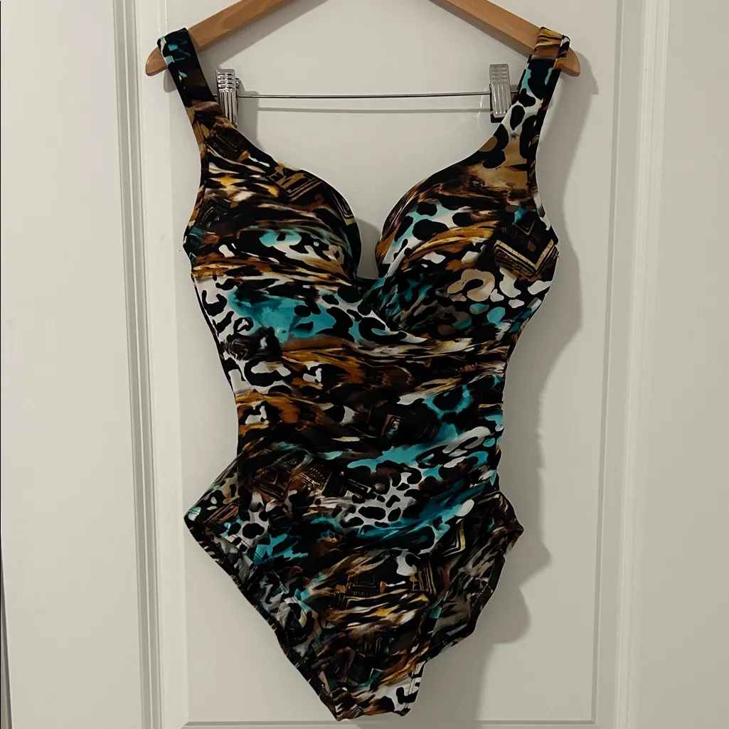 MiracleSuit  Escape Underwire Tummy-Control One-Piece Swimsuit Size 10 - Image 2