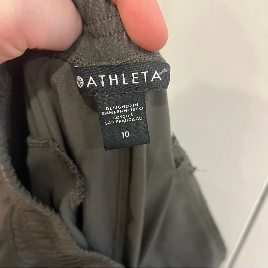 Athleta Brooklyn Jogger Mountain Olive Green Pull On Womens 10 - Image 5