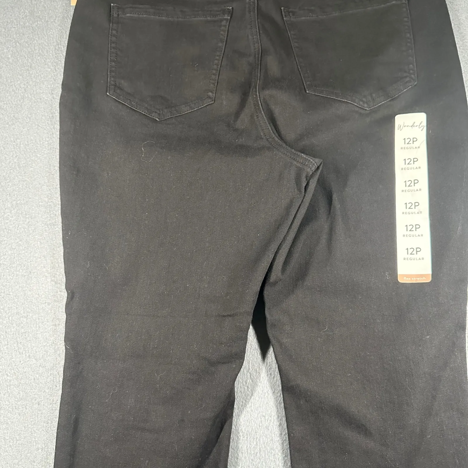 Wonderly Pull On Jeggings Womens 12P Black Flex Stretch Pants Flat Front - Image 14