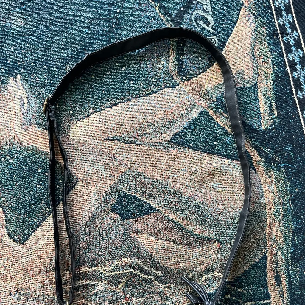 Joe Boxer Plaid Crossbody Bag Black & White Checkered Shoulder Purse Preppy - Image 3