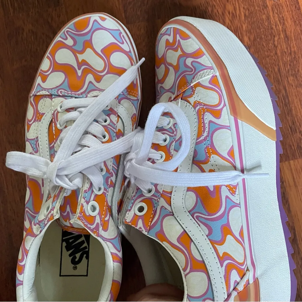 Vans UV Ink Old Skool Stac Sneakers Size 9 - Image 5