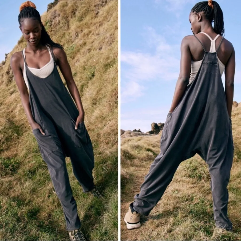 Free People Women’s Hot Shot Onsie Jumpsuit in‎ Washed Black Size XS/S - Image 11