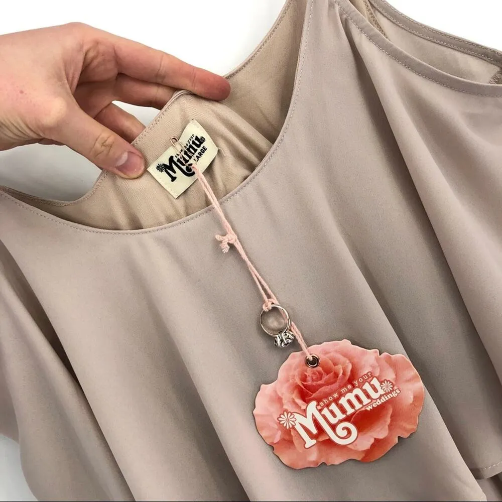 NWT SHOW ME YOUR MUMU Caitlin Ruffle Maxi Dress Show Me The Ring L - Image 5