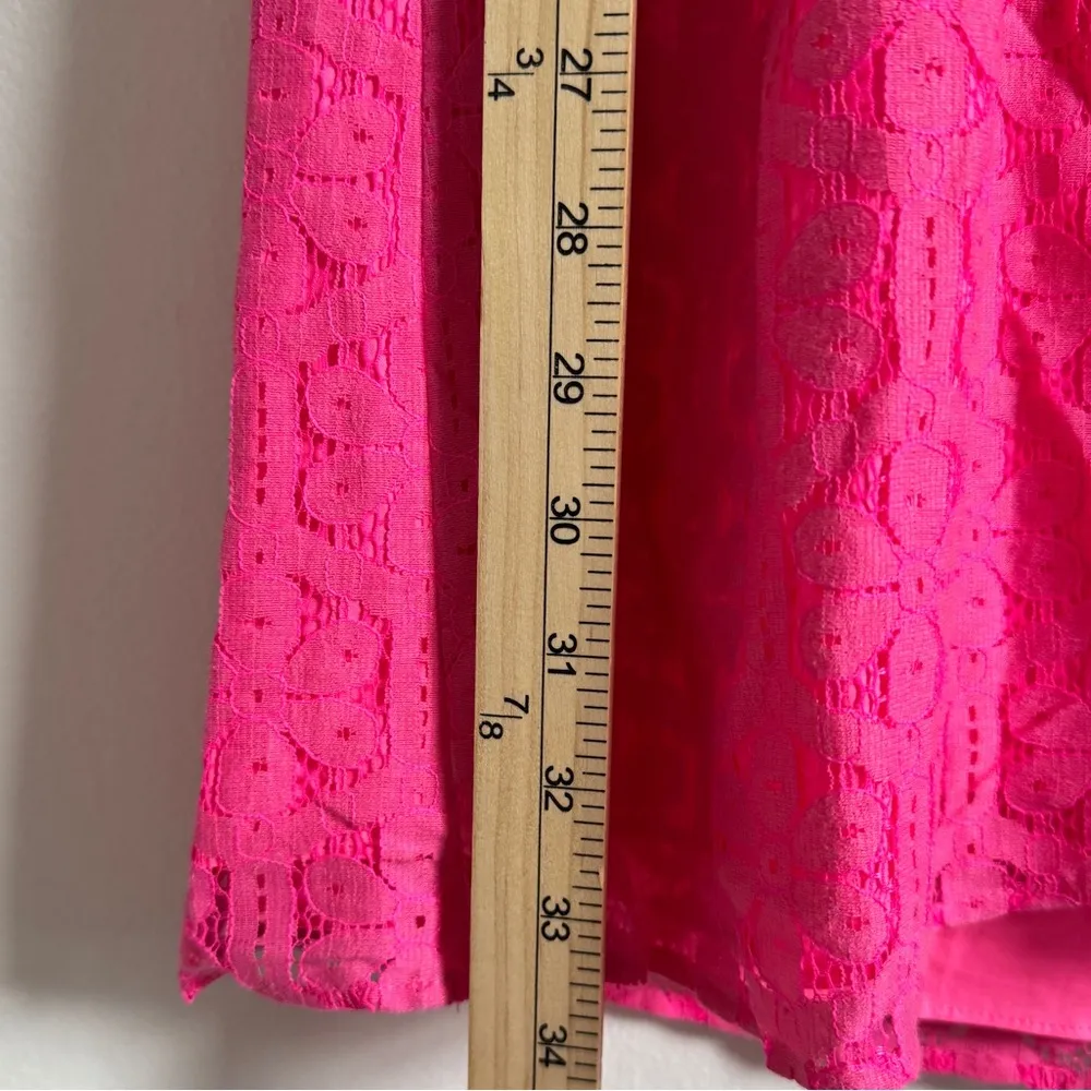 Lilly Pulitzer Antonia Dress Size 4 Floral Mini Fiesta Pink Bow Beach Summer - Image 10