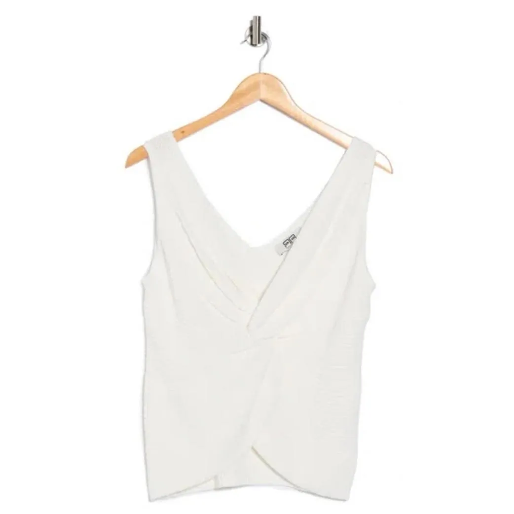 Robert Rodriguez Joyce Twist Front Knit Tank NWT White Medium - Image 3