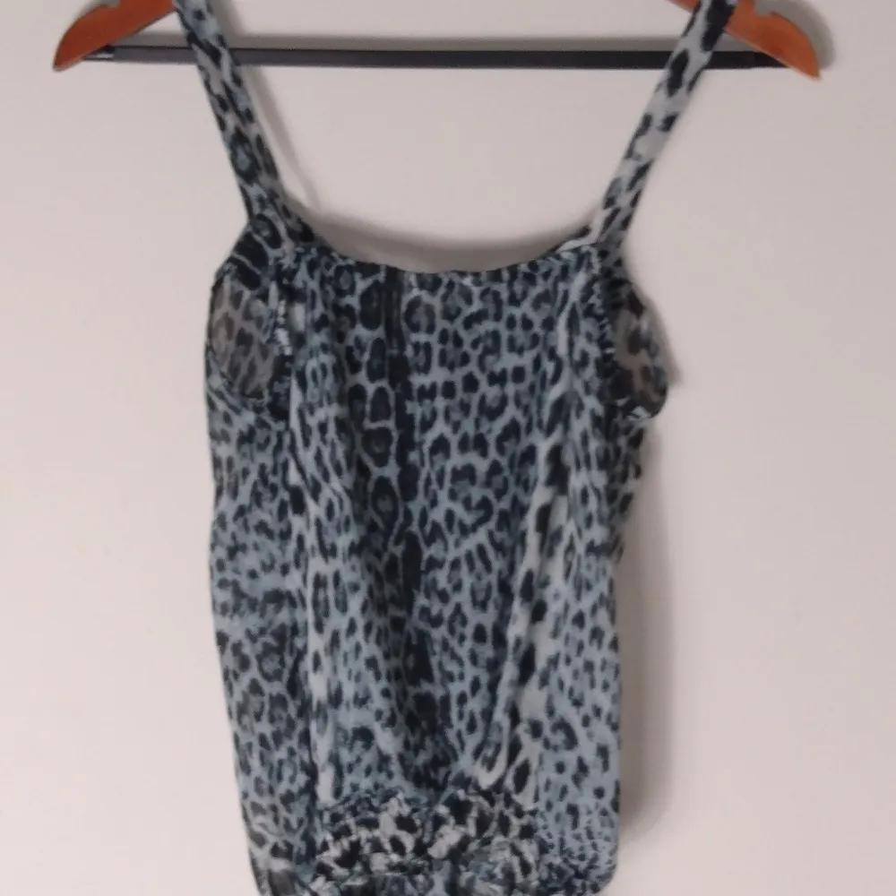 Kirra M Black Leopard Nightie Gown Negligee - Image 4