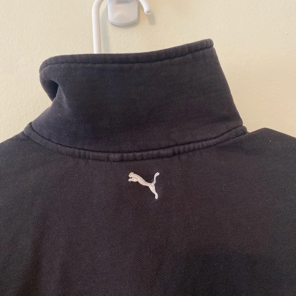 Puma Retro Black Full Zip Up Jacket Size Medium - Image 6