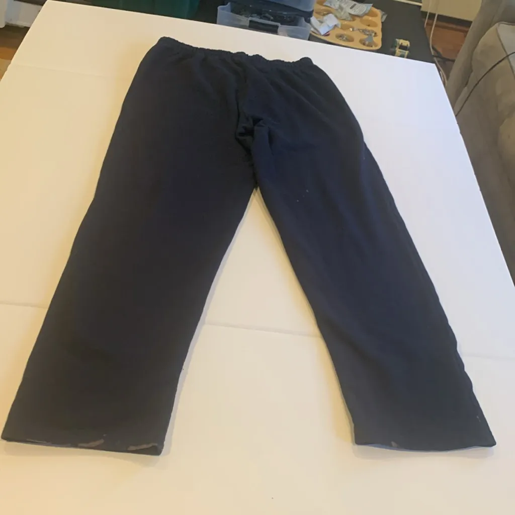 Hampton Beach NH Distressed Straight Sweatpants Appr. Women’s Med. or Large Long Blue - Image 7