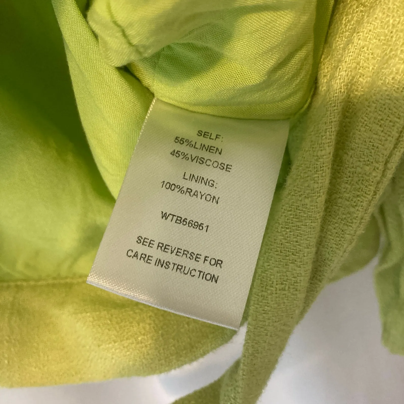 Lost and Wander Cactus Bloom Lime Green Wrap Button Flutter Sleeves Crop Top - Image 9