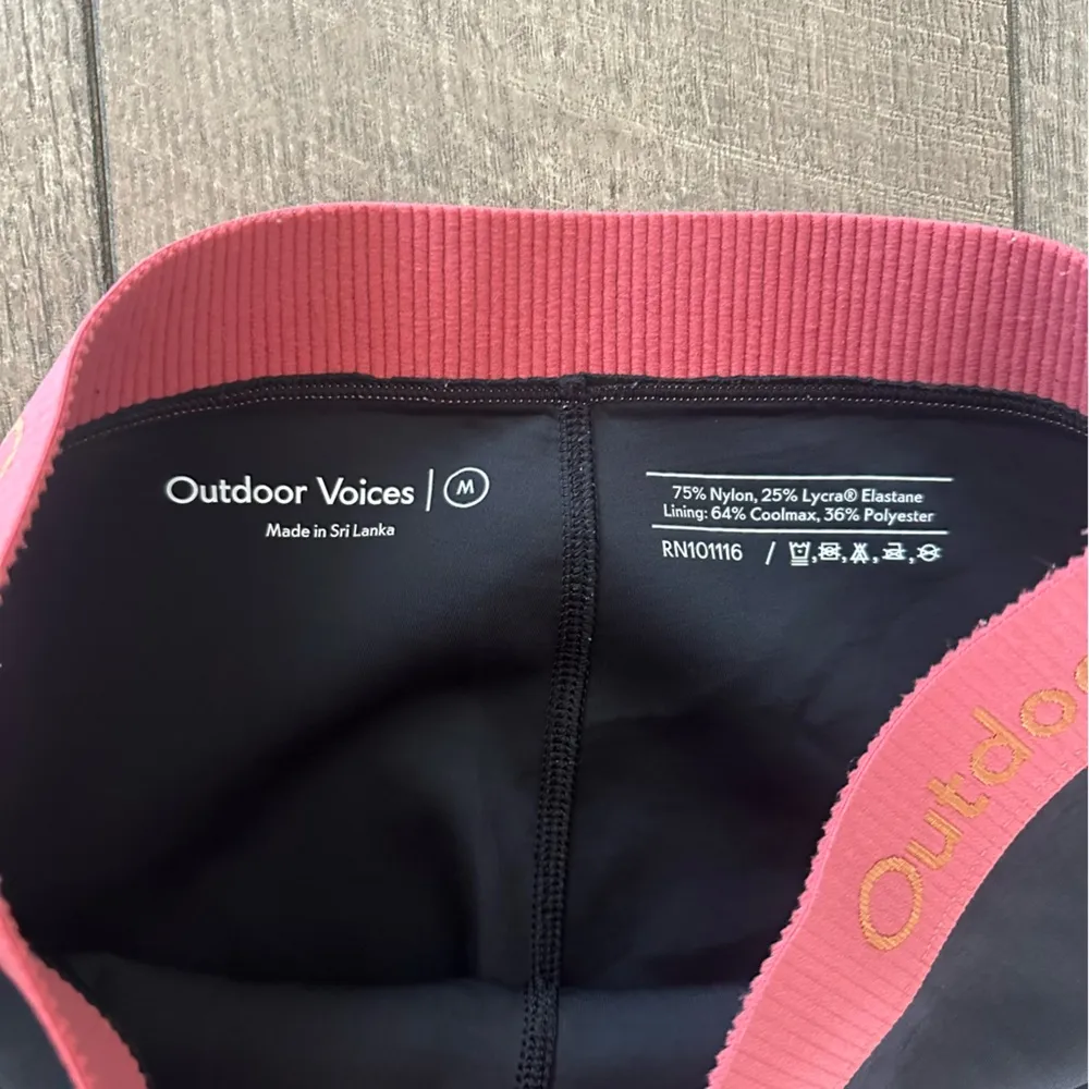 Outdoor Voices Smooth 7/8 Length Ultra High Rise Leggings Black Desert Rose - Image 5