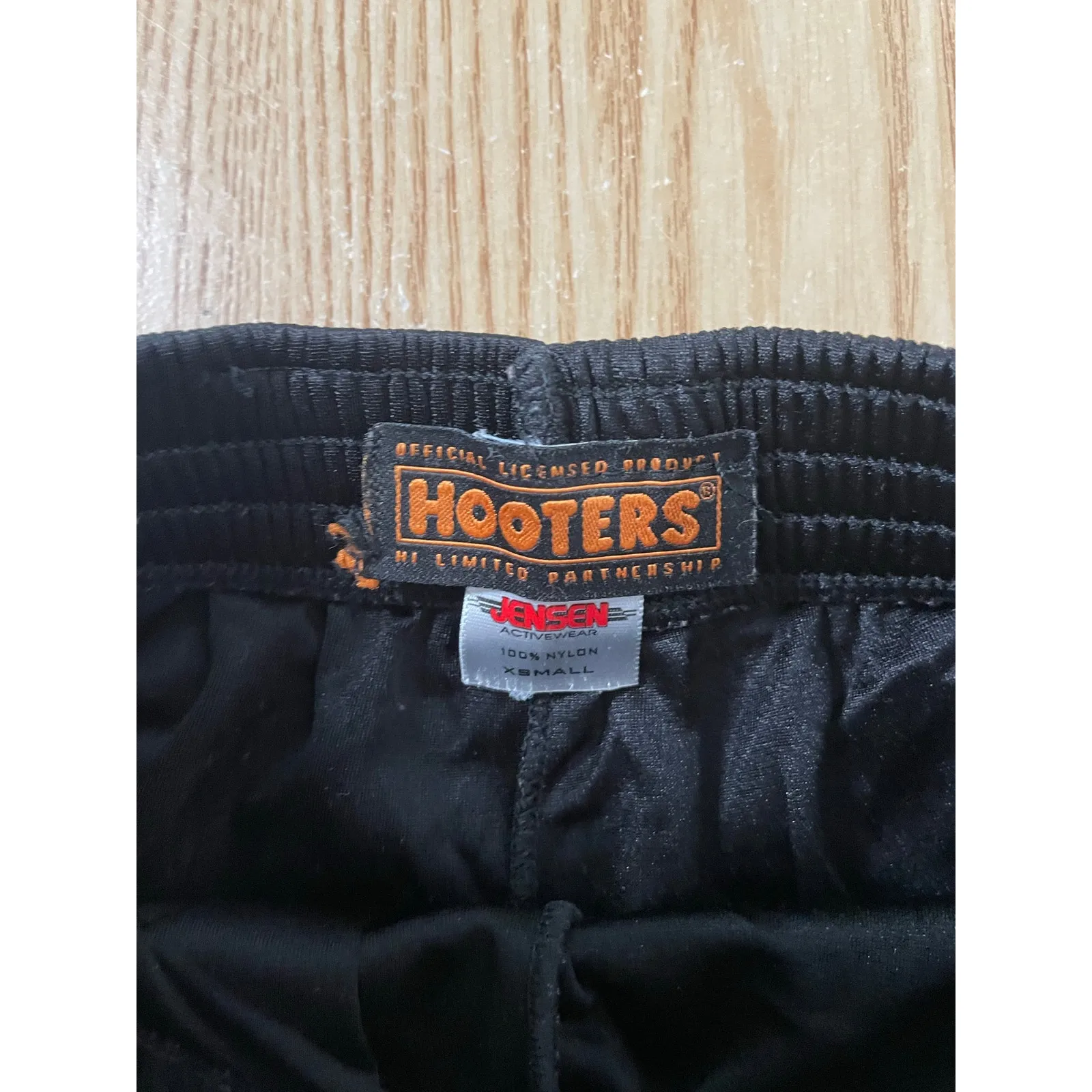 B14-3 Women’s Hooters Vintage OG Dolfin Uniform Shorts Black Size Xs - Image 4