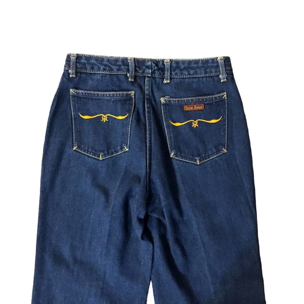 Vintage Bon Jour Jeans Juniors 11/12 Used Hemmed - Image 7