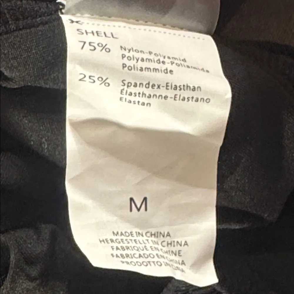 Charmo Women’s Black Scalloped Swimsuit One Piece Square Neck SPF50+ Size M NWT Black Size M - Image 14