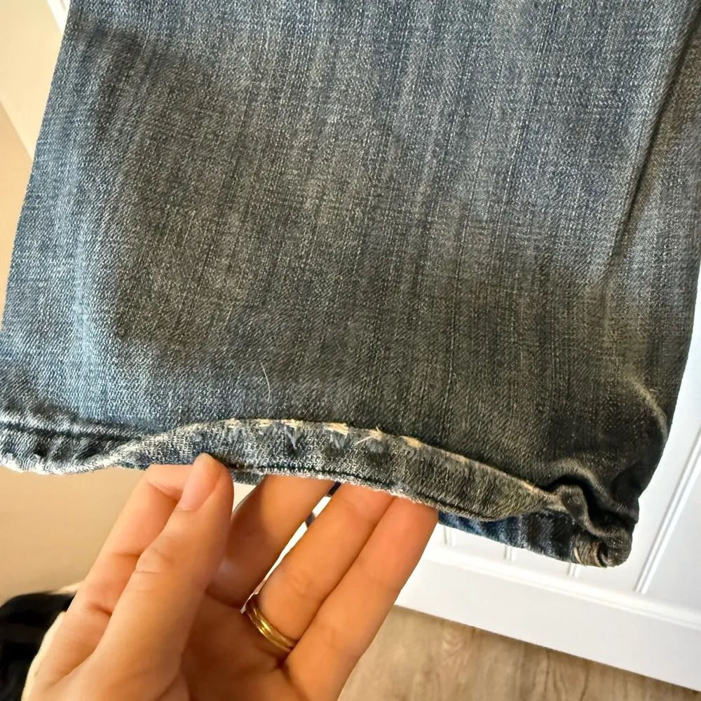 Women’s Petrol Blue Jeans with Embroidered Design Size 28 - Image 9