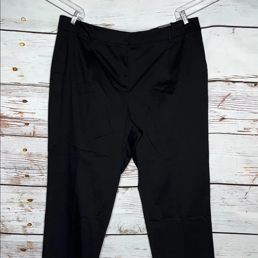 Talbots NWT Plus Size 24W Black High Waist Straight Leg Bristol Ankle Pants - Image 2