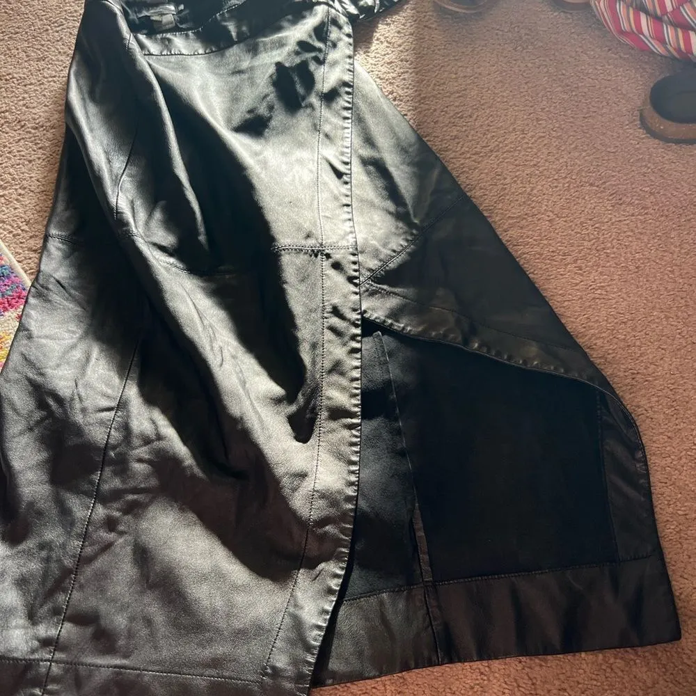 Ted baker black leather asymmetric skirt 1 - Image 8