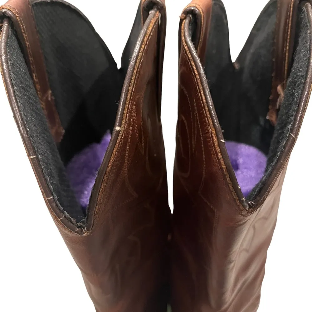 Durango Distressed Brown Lesther Slouch Western Boot, Sz 8.5 - Image 10