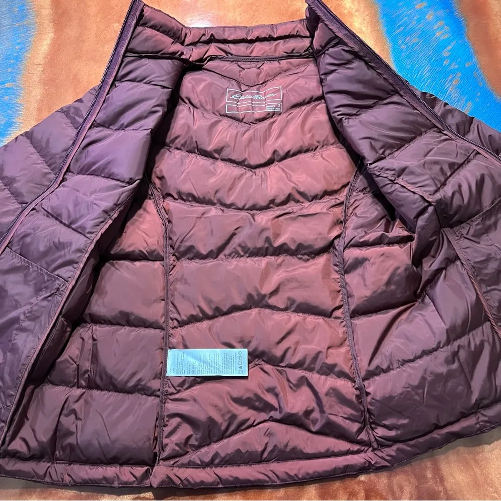 NWT Eddie Bauer 650 Fill Down Lightweight Jacket Small Copper brown - Image 9