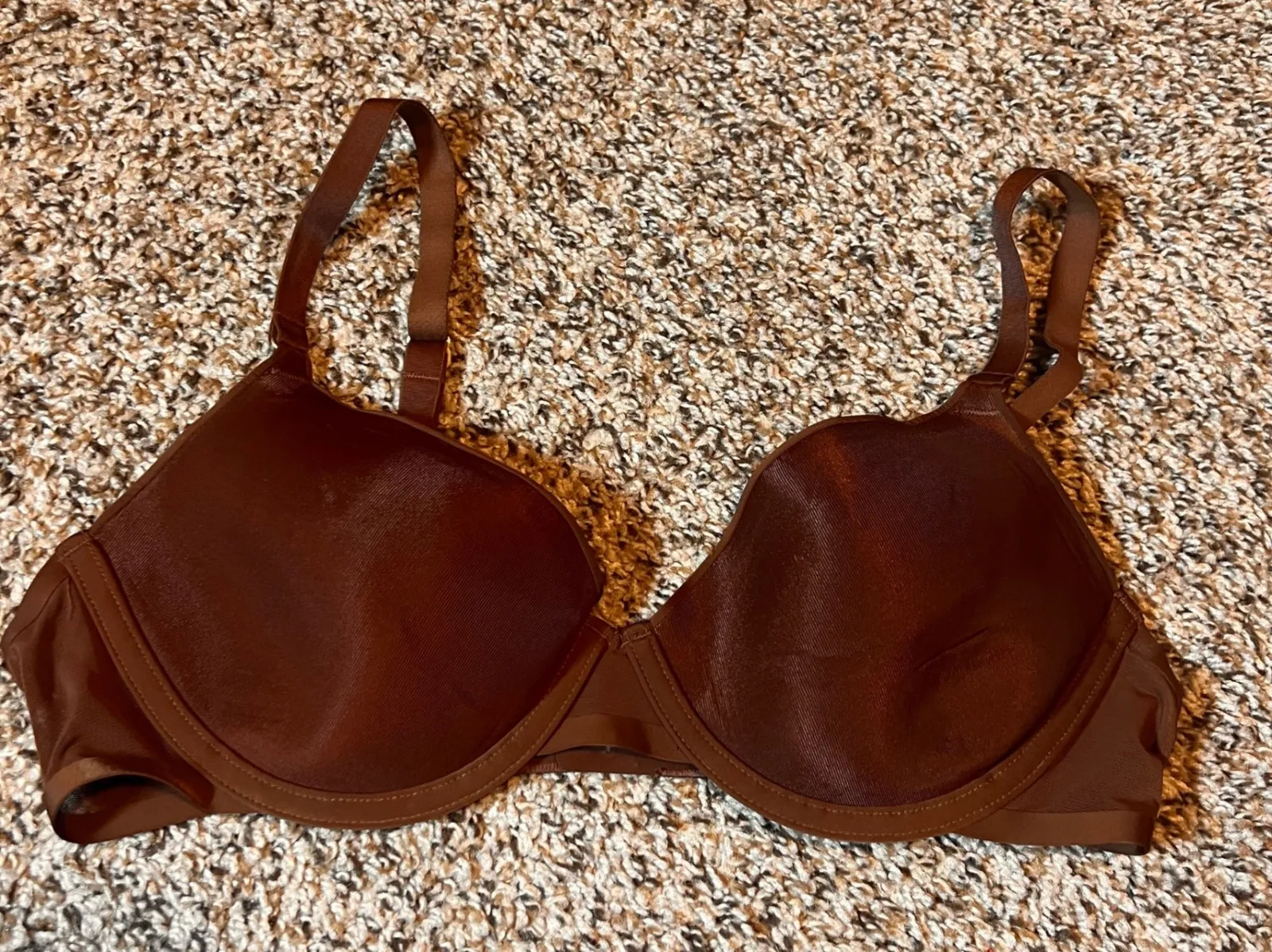 CUUP The Demi Bra Everyday Comfort Support Brown Lingerie 34B Size undefined - Image 1