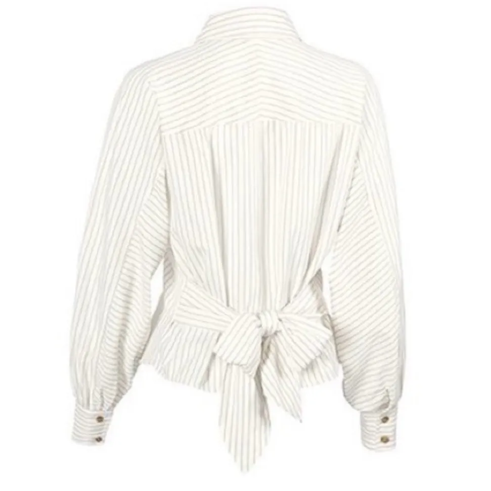 CAbi 4155 Statement Tied Up Button Down Shirt Top, XS - Image 4