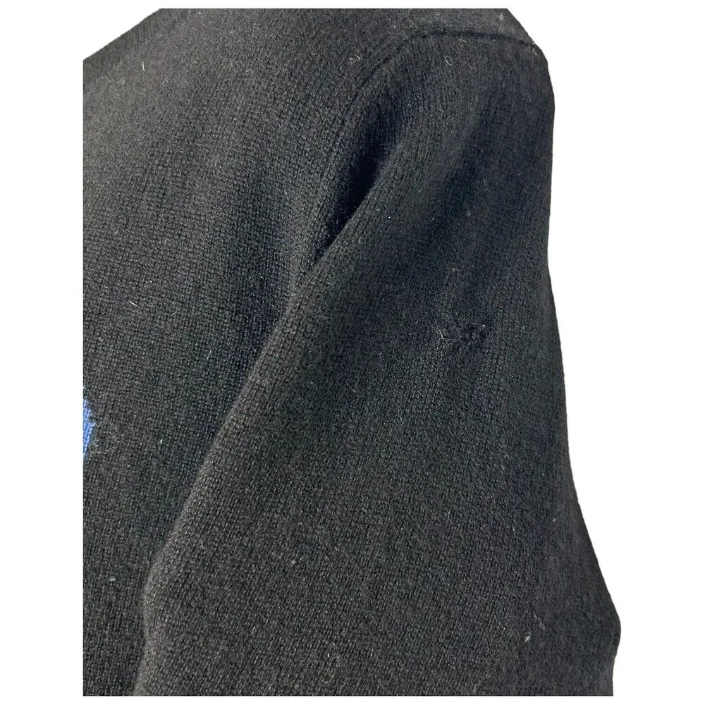 CHINTI & PARKER Womens Mexican Kiss Sweater $415 Long Sleeve Size Small Snakes Black - Image 5