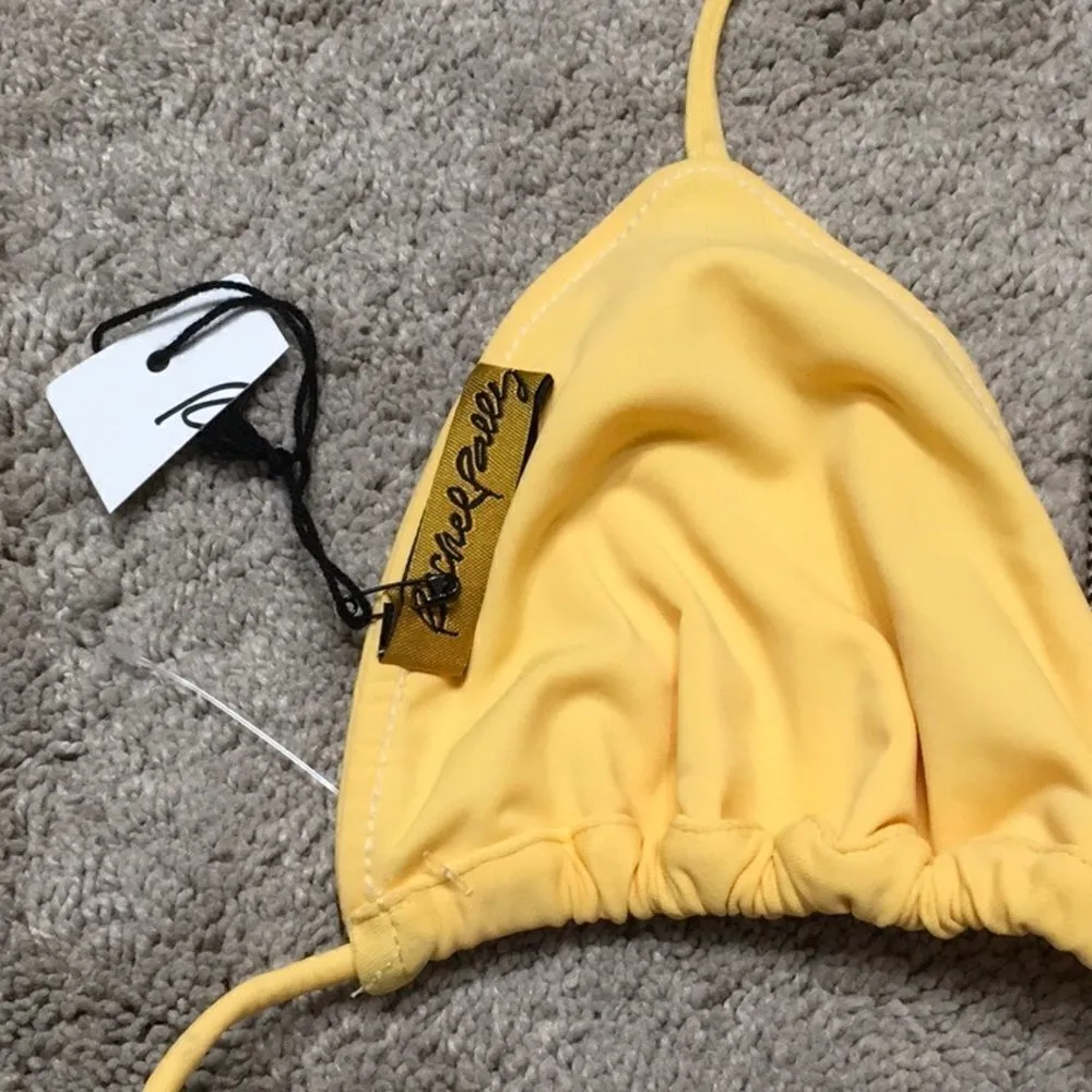 Rachel Pally yellow triangle bikini top. - Image 6