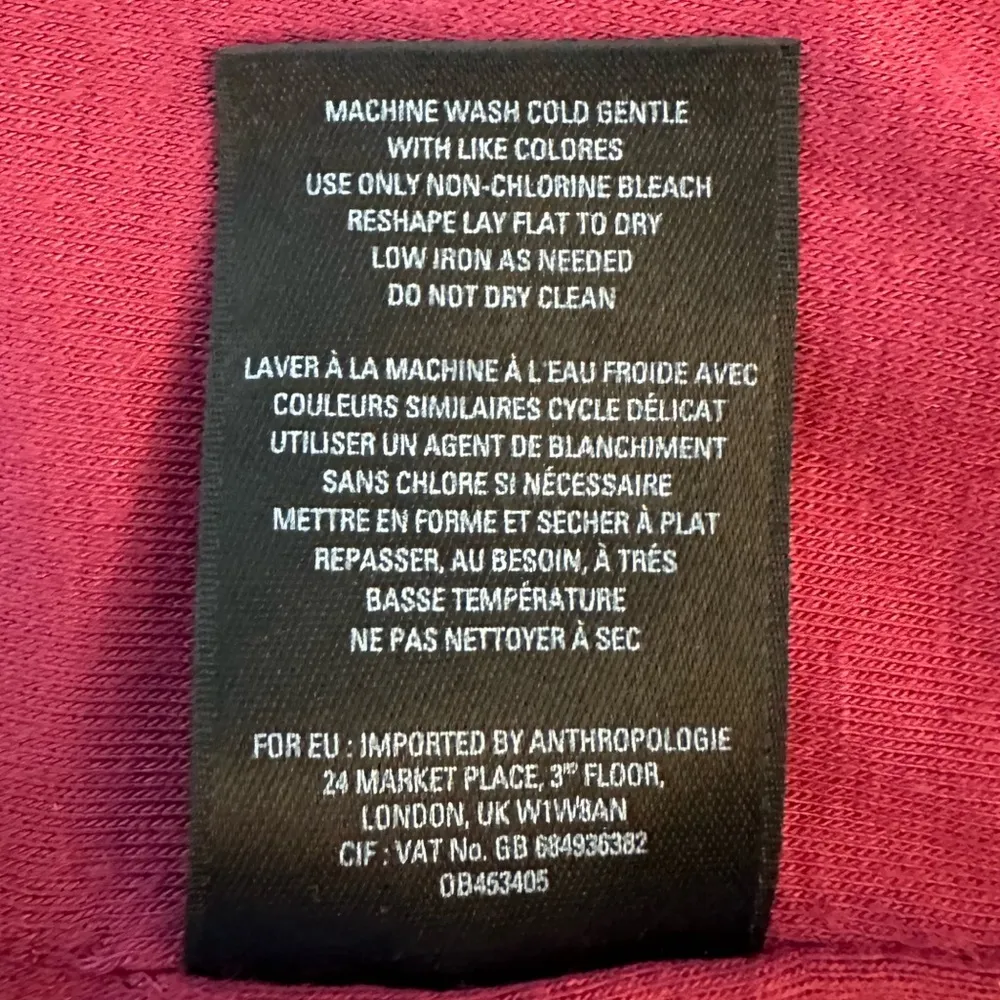 Anthropologie Maeve "Marala" Soft Knit Pencil Midi Skirt Berry Floral Print - Image 8