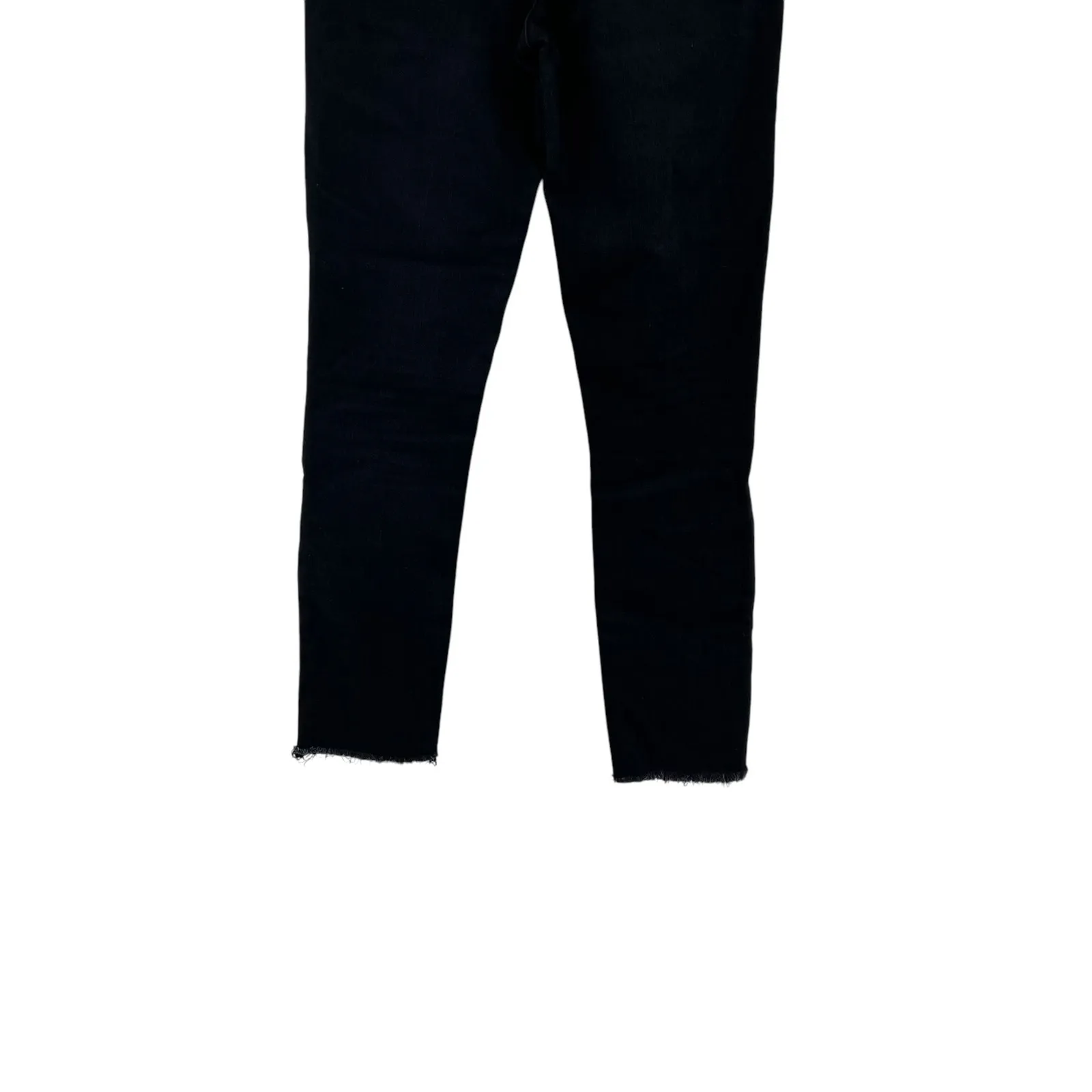 Reformation High Waist Skinny Jeans Destroyed‎ Faded Black Denim Size 24 - Image 11